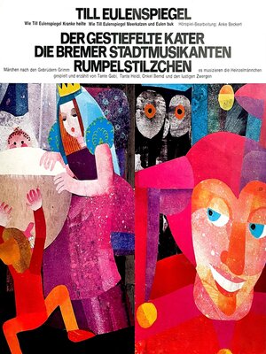 cover image of Anke Beckert, Gebrüder Grimm--Till Eulenspiegel / Der gestiefelte Kater / Die Bremer Stadtmusikanten / Rumpelstilzchen